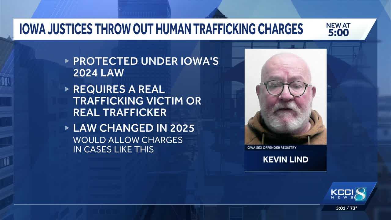 Iowa Supreme Court throws out charges against man arrested for human trafficking
