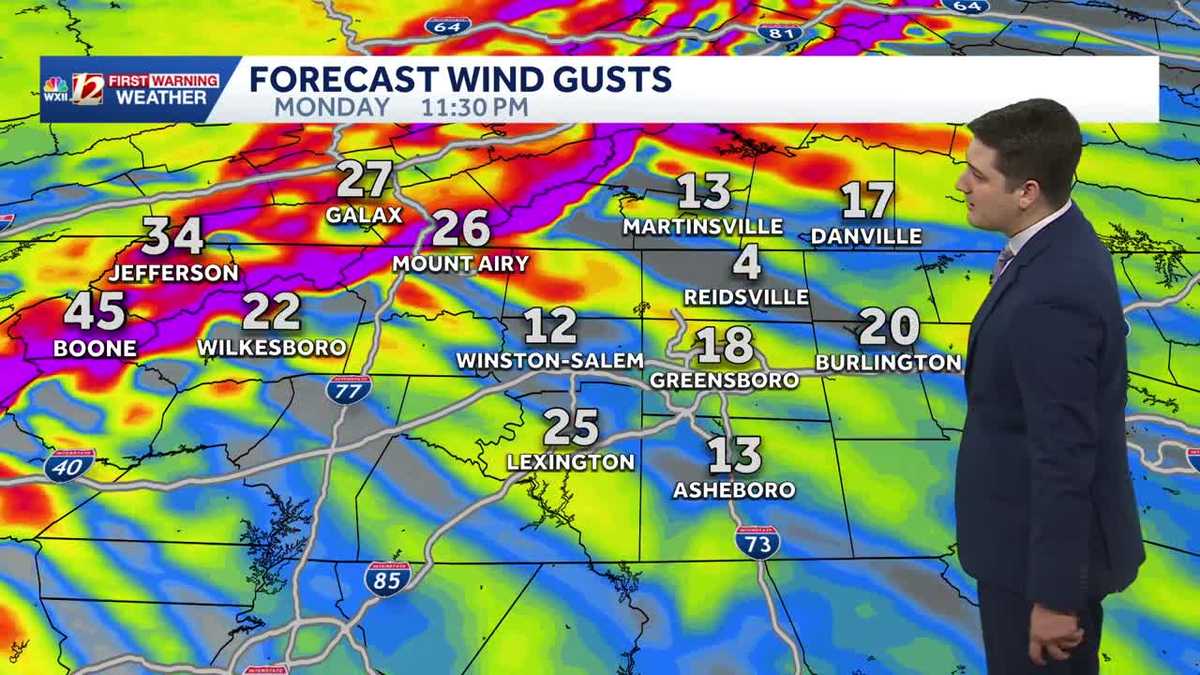 Strong front on Monday brings colder weather leading up to New Year's