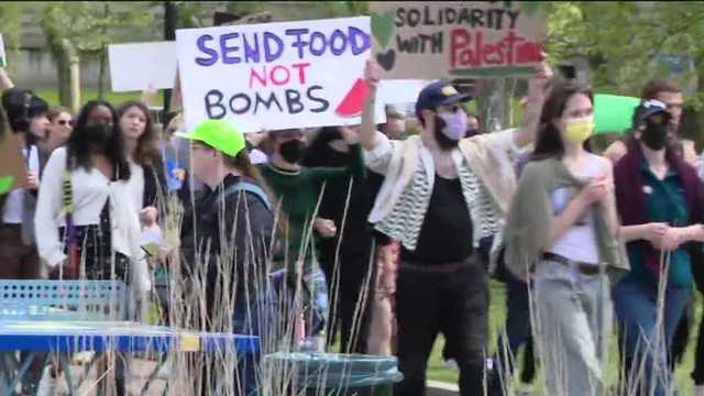 Pro-Palestinian demonstration in Pittsburgh's Schenley Plaza - Vimarsana News