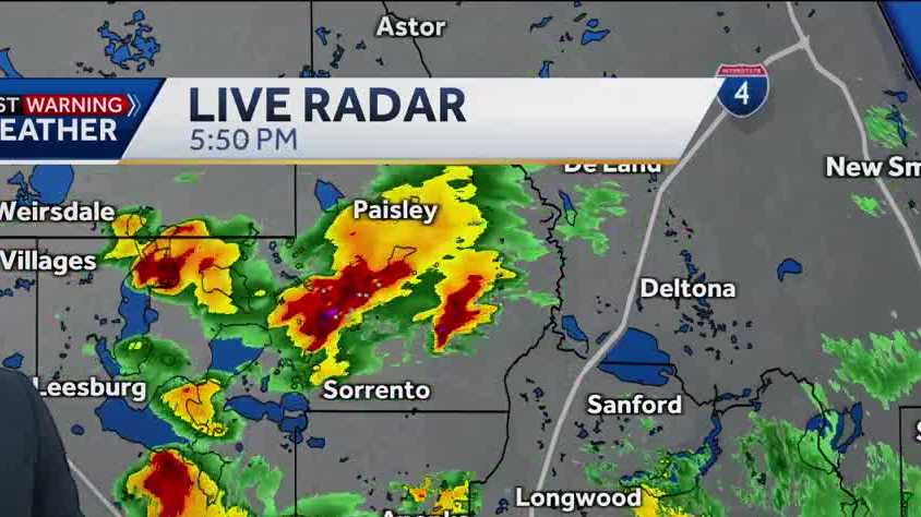 Severe thunderstorm warning issued for Brevard County