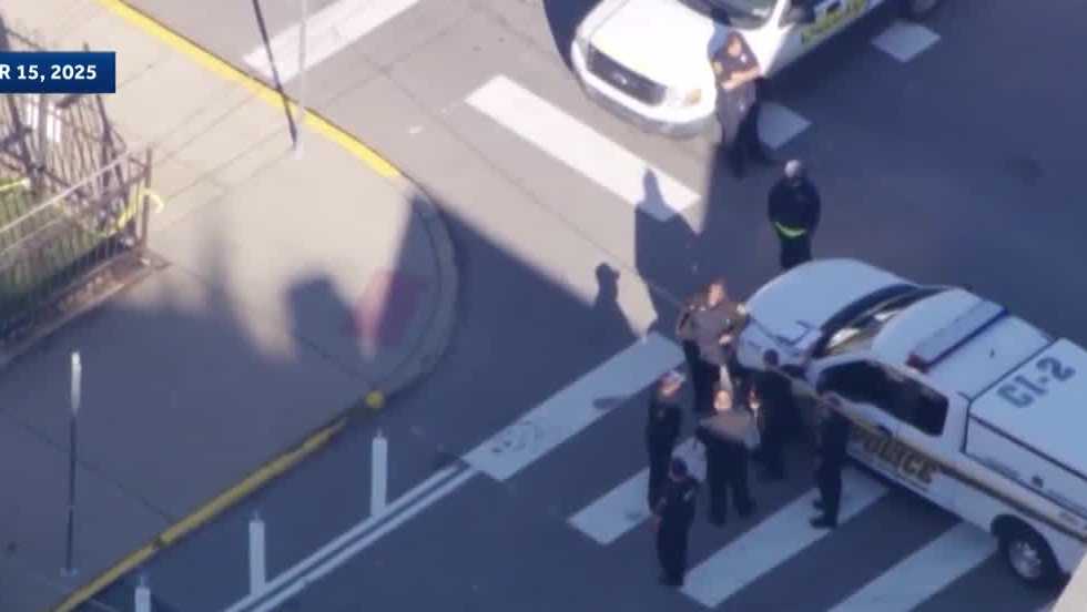 Police: Woman charged after driving onto sidewalk near Pittsburgh school, injuring student, teacher