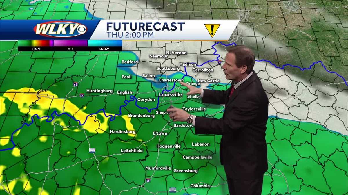 Rain arrives Thursday afternoon