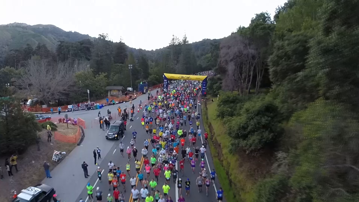 DRONE VIDEO Big Sur's spectacular marathon course