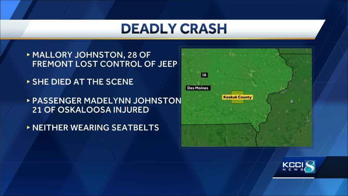 Iowa State Patrol: 1 dead, 1 injured in Keokuk County crash