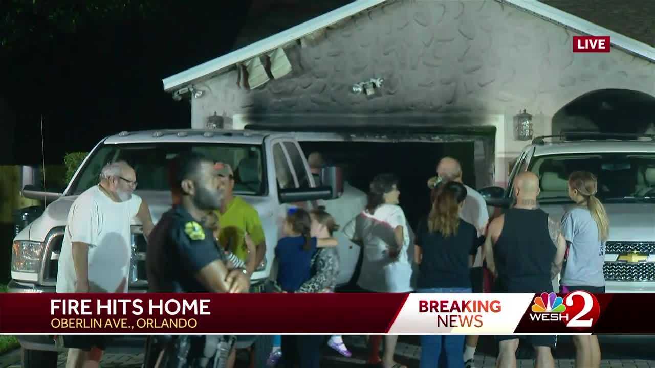 Crews Battle House Fire In Orlando