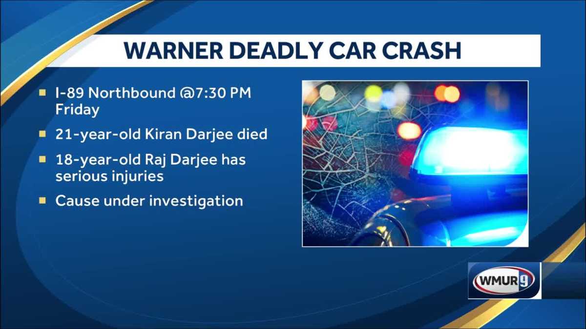 One dead, one seriously injured after crash on I89 in Warner