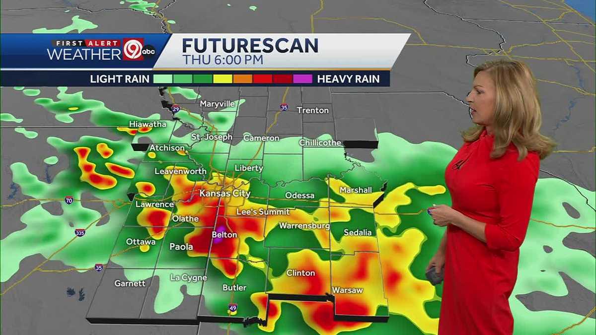 Kansas City rain Thursday afternoon won't be severe, Friday concern