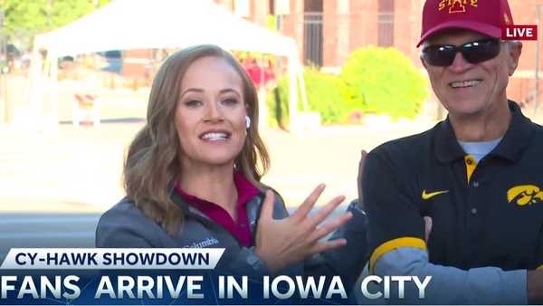 cy-hawk rivalry: hear from fans saturday morning in iowa city