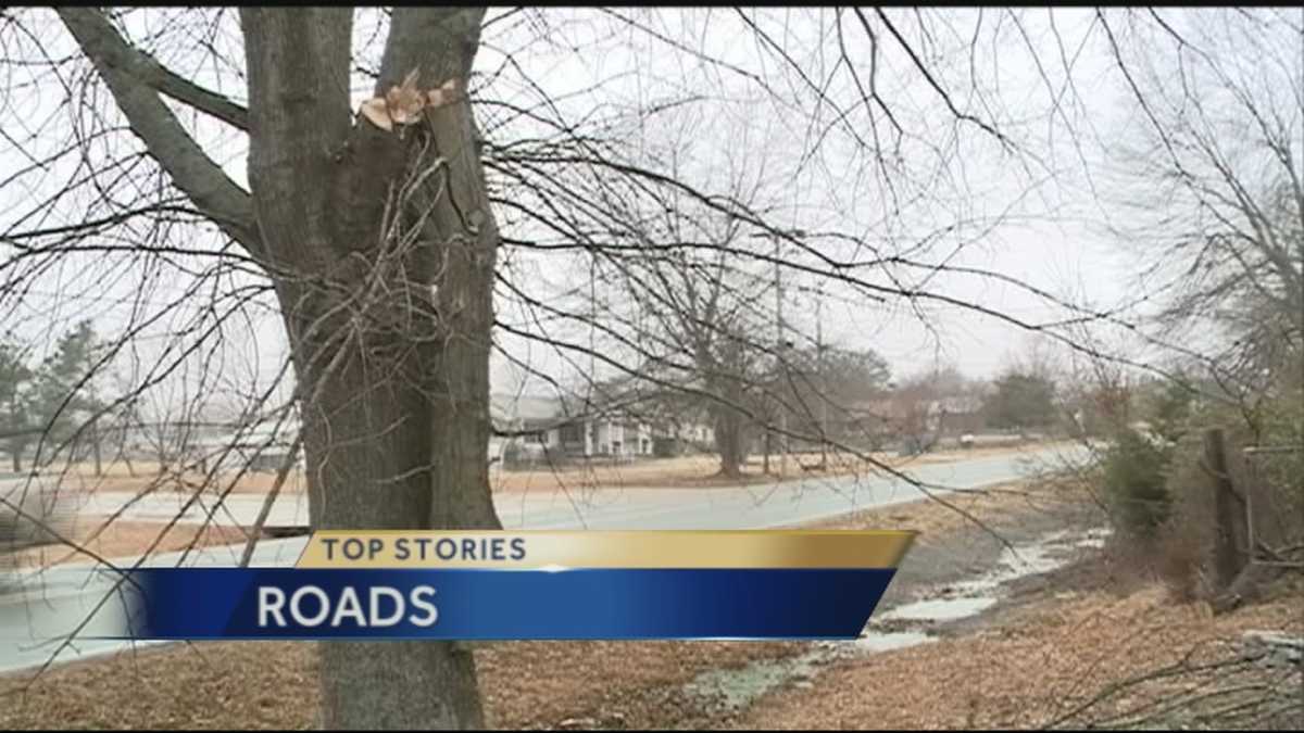 A local county cleans up debris left from the Winter ice storm