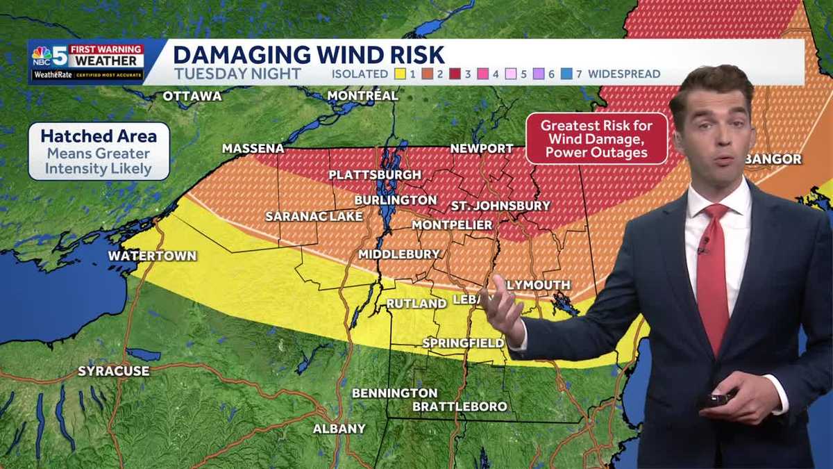 Intense wind, tornadoes possible Tuesday evening