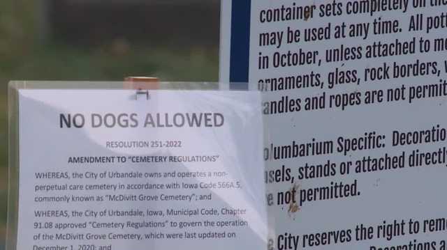 Pups banned from Urbandale cemetery after urinating on plots - Vimarsana News