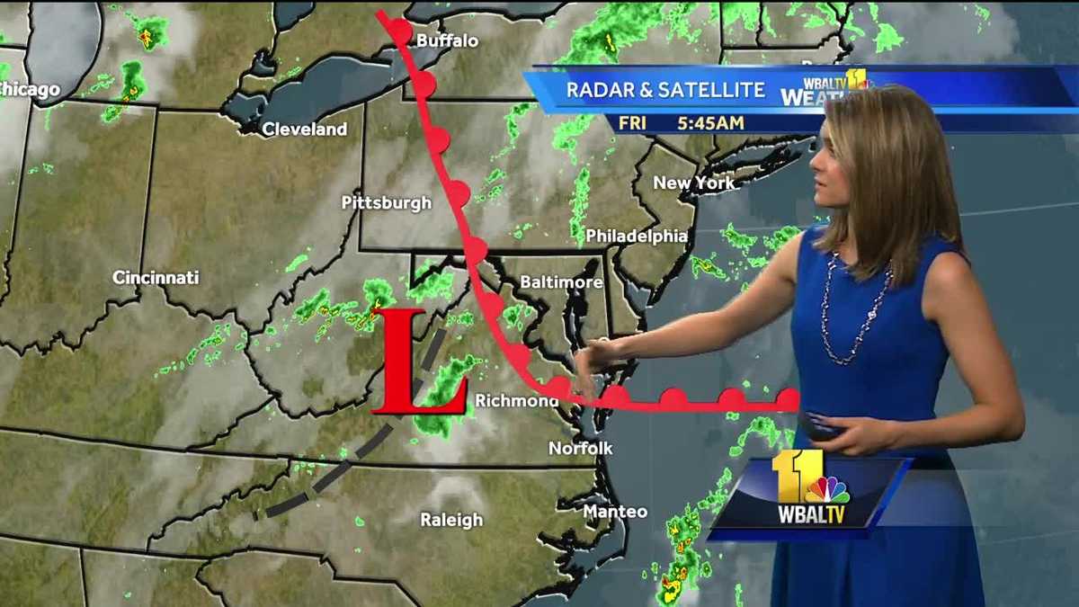 Cloudy, chance of showers on Friday