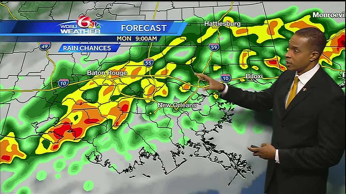 More rain tonight and Monday morning
