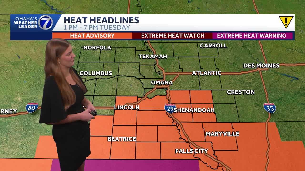 Nearing the end of our hot stretch in the Omaha metro