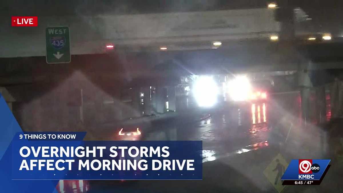 Wednesday's 9 Things To Know: Flooding after heavy rain this morning