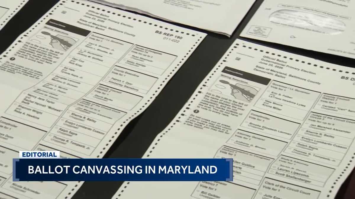 Editorial: Vote canvassing in Maryland amid ballot blunder