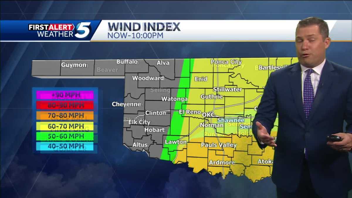 Severe storm risk continues into tonight for Oklahoma