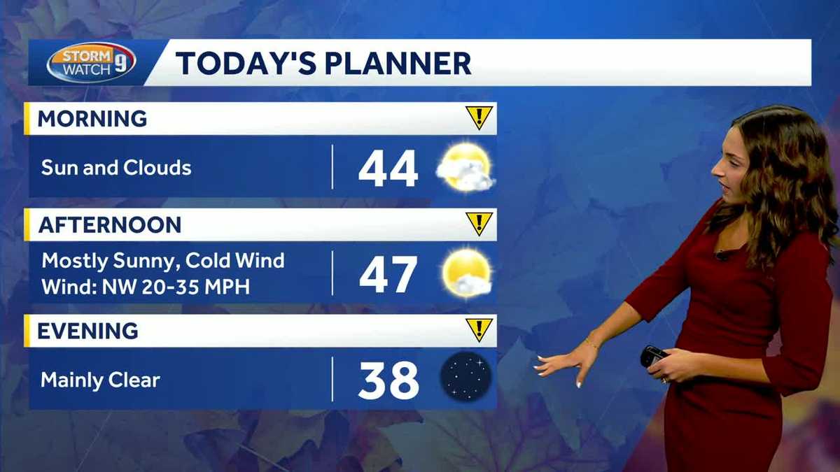 Video: Chilly and windy start to the weekend