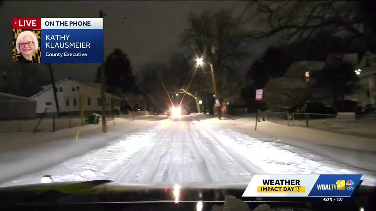 Monday morning update on major snowstorm that hit Maryland