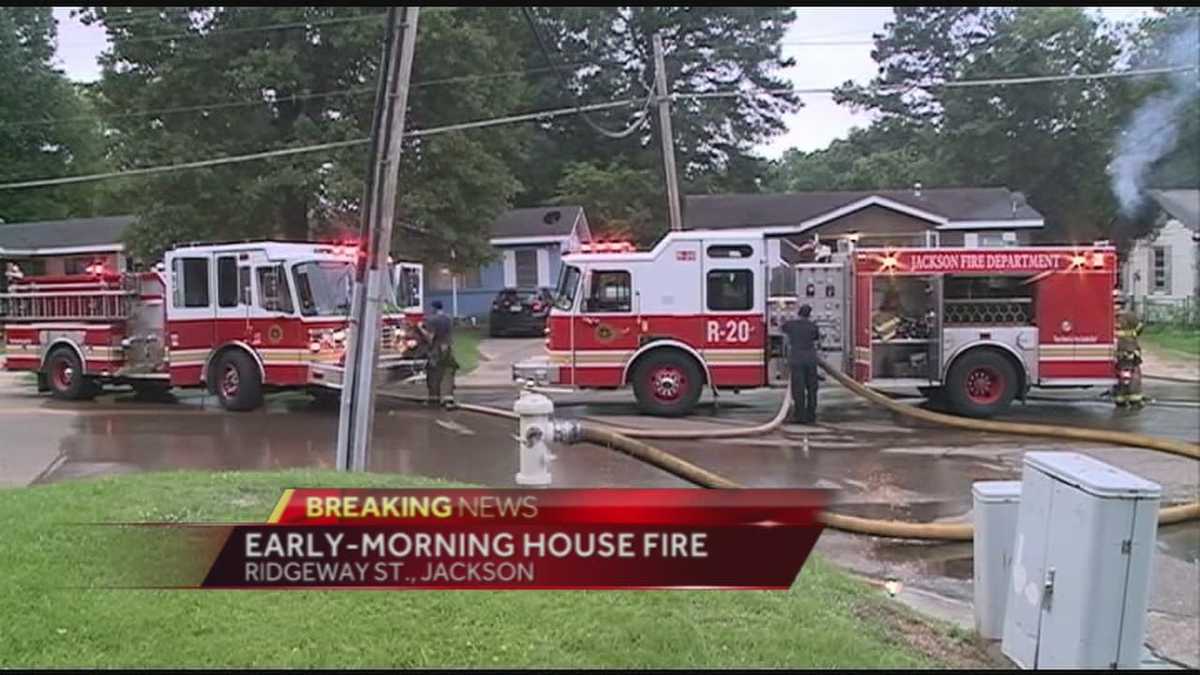 House fire erupts at Jackson house early Friday morning.