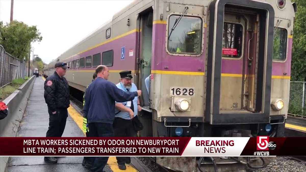MBTA workers sickened by odor on Newburyport Line train