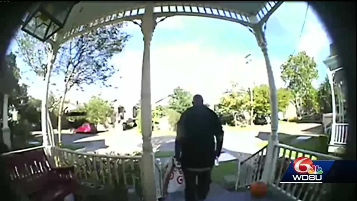Caught on Camera Thief steals packages from doorstep of New Orleans home