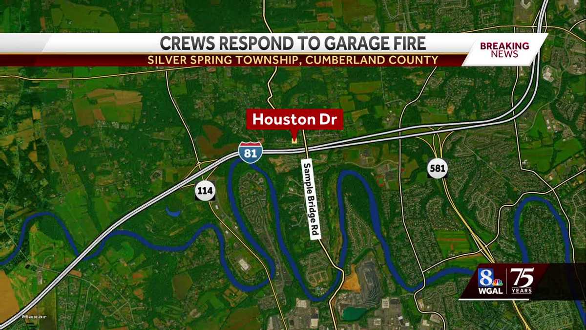 Fire crews fight overnight garage fire in Cumberland County, Pa.