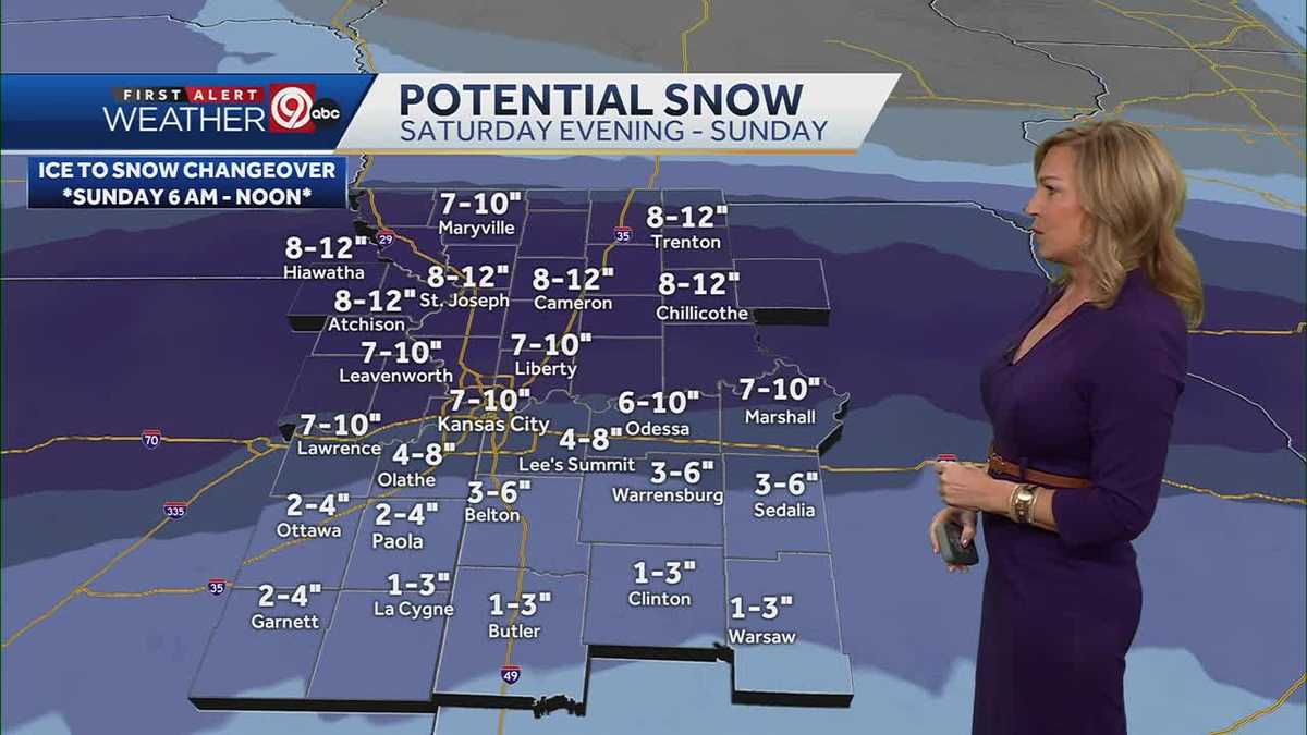 Kansas City winter storm updates Timeline, snow and ice amounts