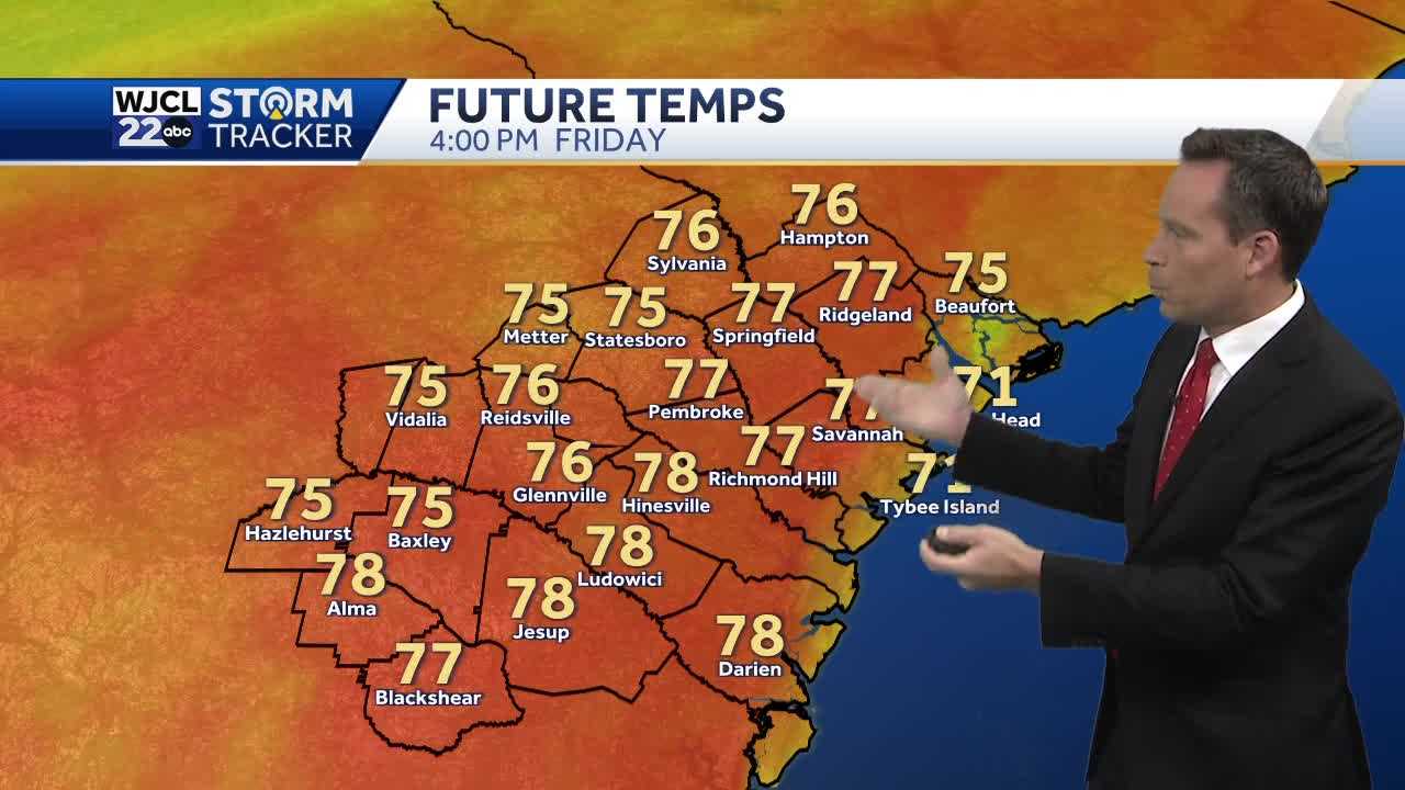 Savannah: Tracking Milder Temperatures, Rain Chances