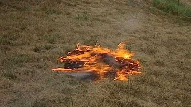 Fireworks could spark fires in dry conditions