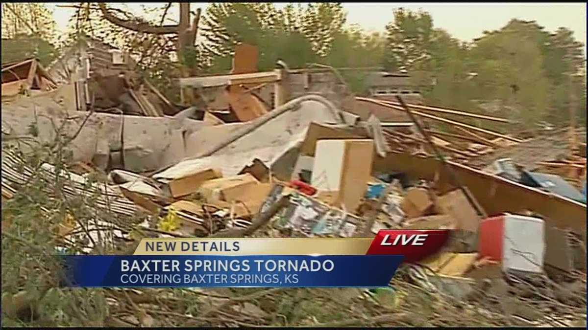 Tornado causes extensive damage throughout Baxter Springs, Kan.