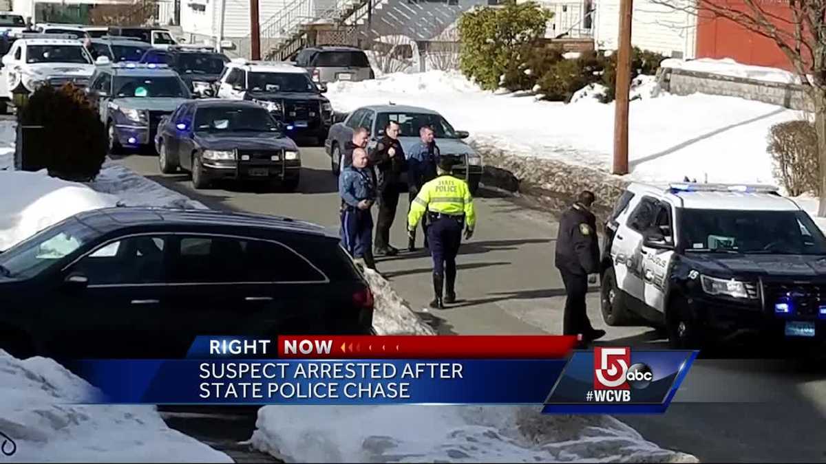 Man wanted on parole violation leads troopers on chase, police say