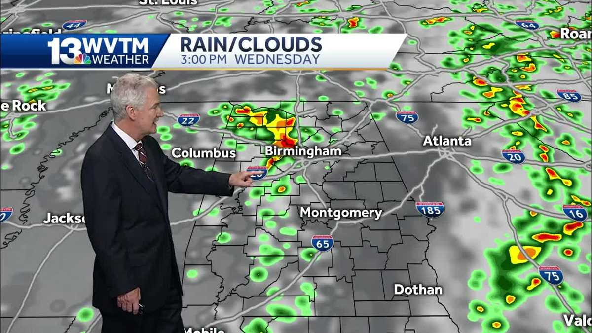Scattered thunderstorms likely the rest of the week
