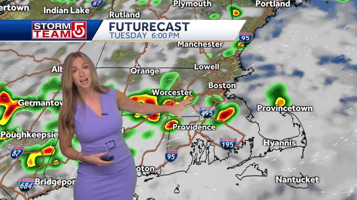 Video: Evening thunderstorms, warm and muggy overnight