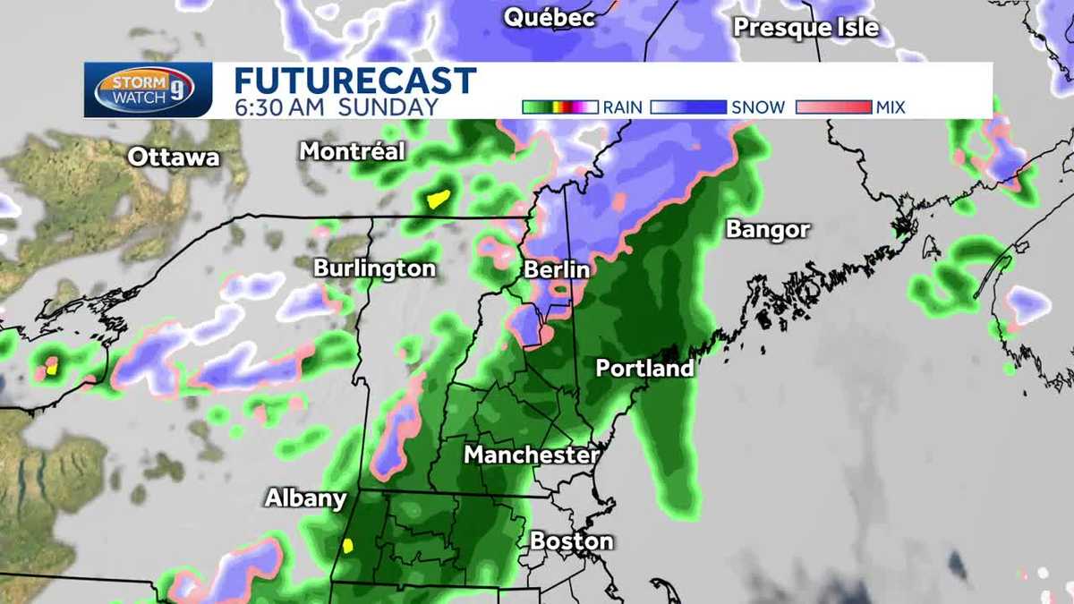 New Hampshire hourly weather: Track showers Friday and Sunday