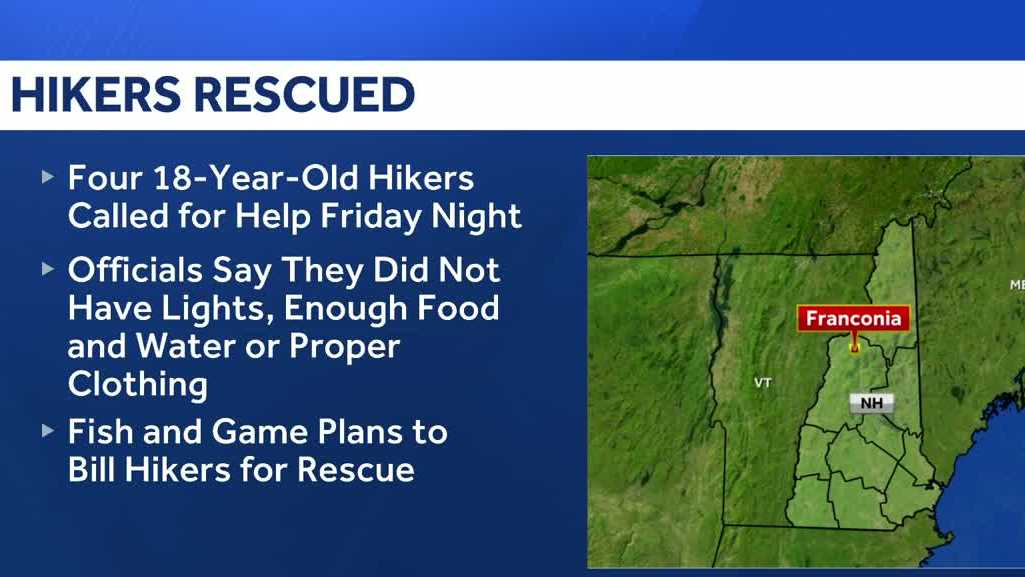 18-year-olds rescued from Franconia trail, Fish and Game says