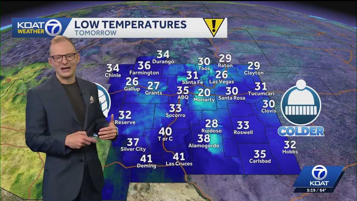 Freezing temperatures and tropical moisture returning - KOAT