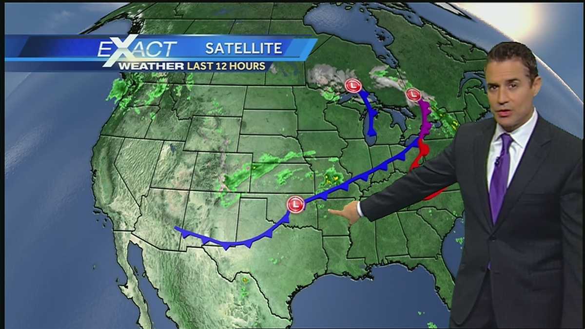 Cold front, rain on the way
