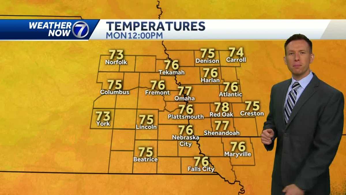 More sun, pleasant temperatures, low humidity Monday