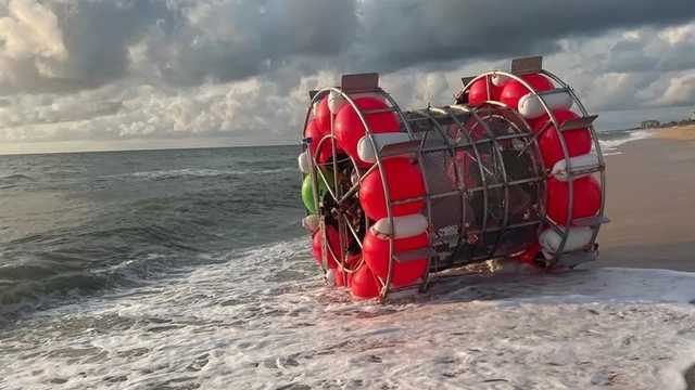 Florida man riding human-sized hamster wheel in Atlantic Ocean faces federal charges - Vimarsana News