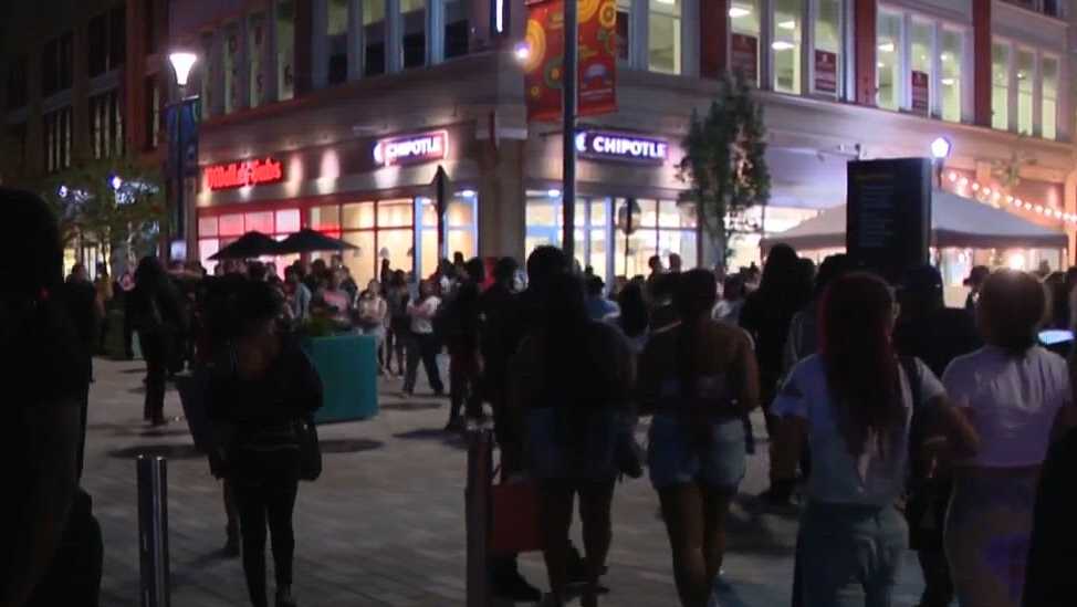 Hundreds of juveniles dispersed after escalating violence in Market Square