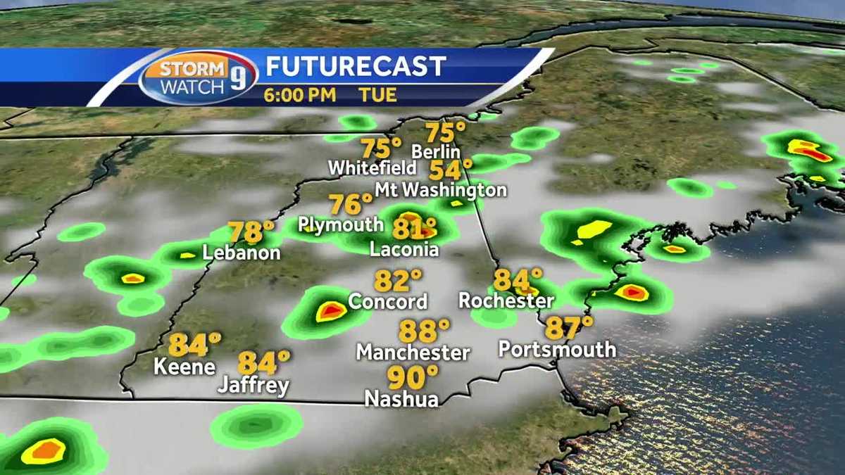 Hot day ahead, afternoon thunderstorms possible