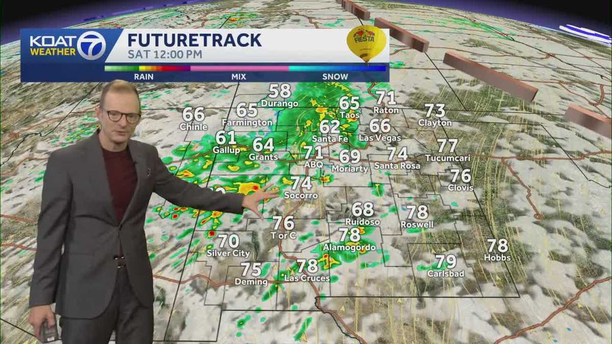 Tropical rainfall to enter much of New Mexico this weekend