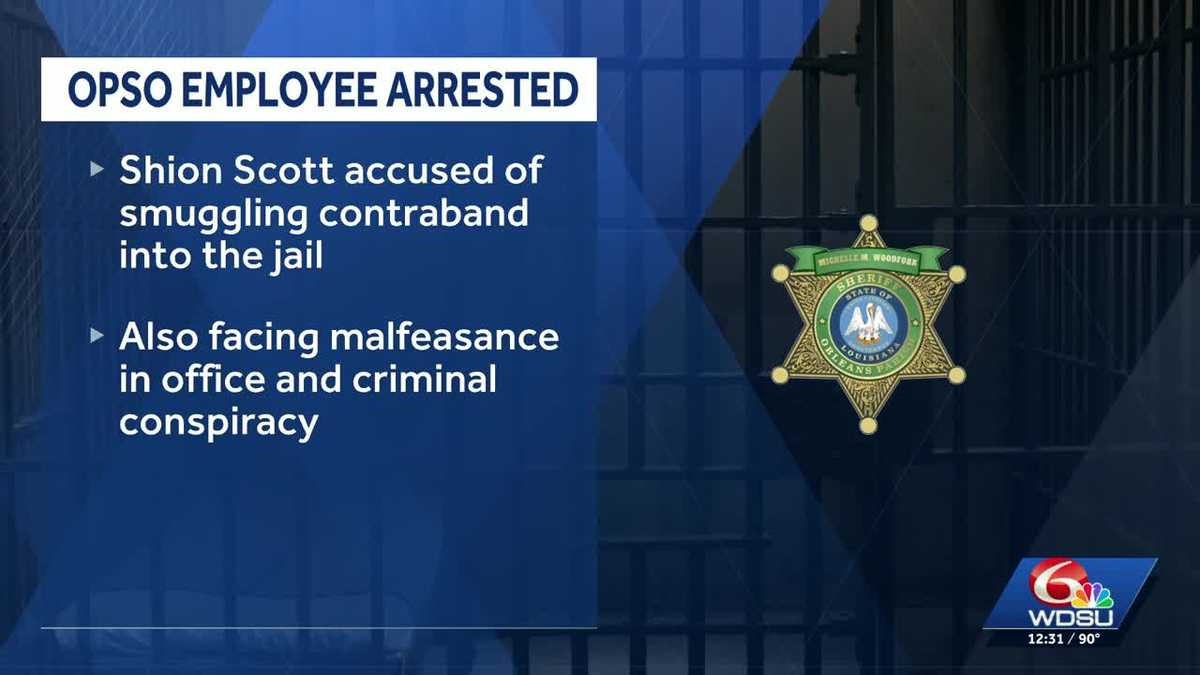 Jail employee arrested, accused of bringing contraband into Orleans Justice Center