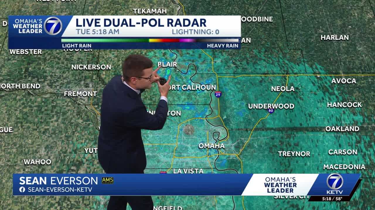 Spotty drizzle possible again Tuesday morning in Omaha area