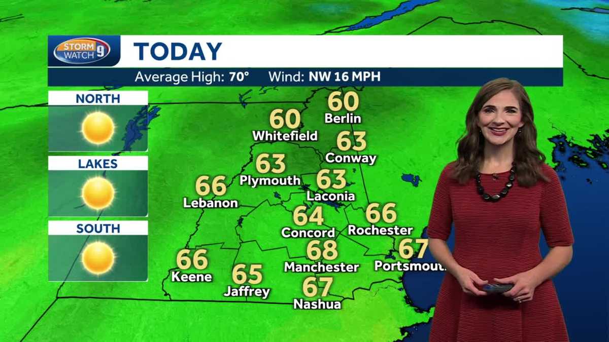 NH forecast video: Windy and bright