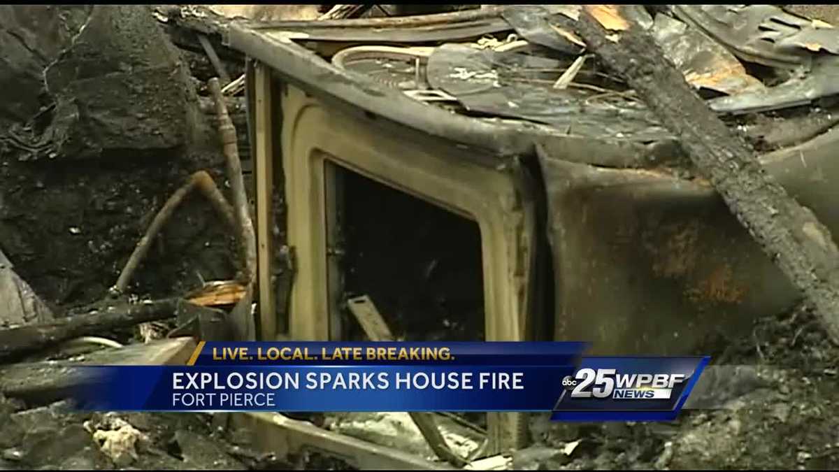 Explosion sparks fire in Fort Pierce