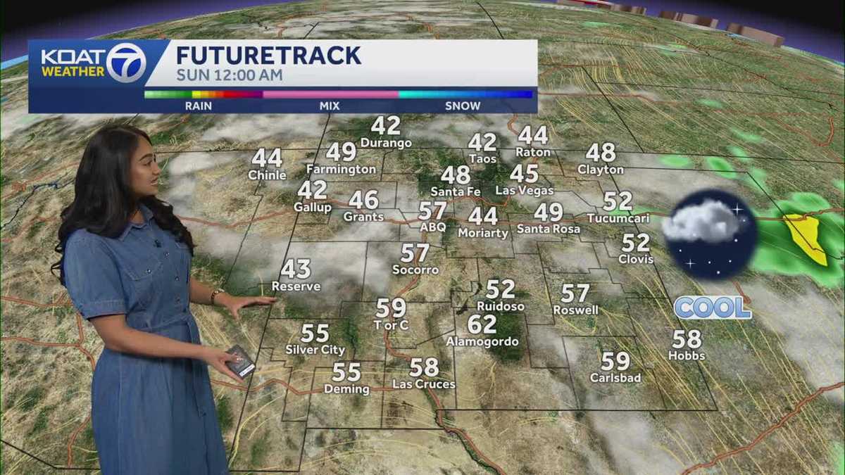 Warm Weekend With Scattered Severe Storms in Eastern New Mexico.