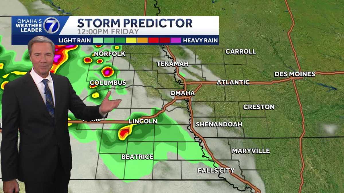 Rain chances Friday around Omaha area