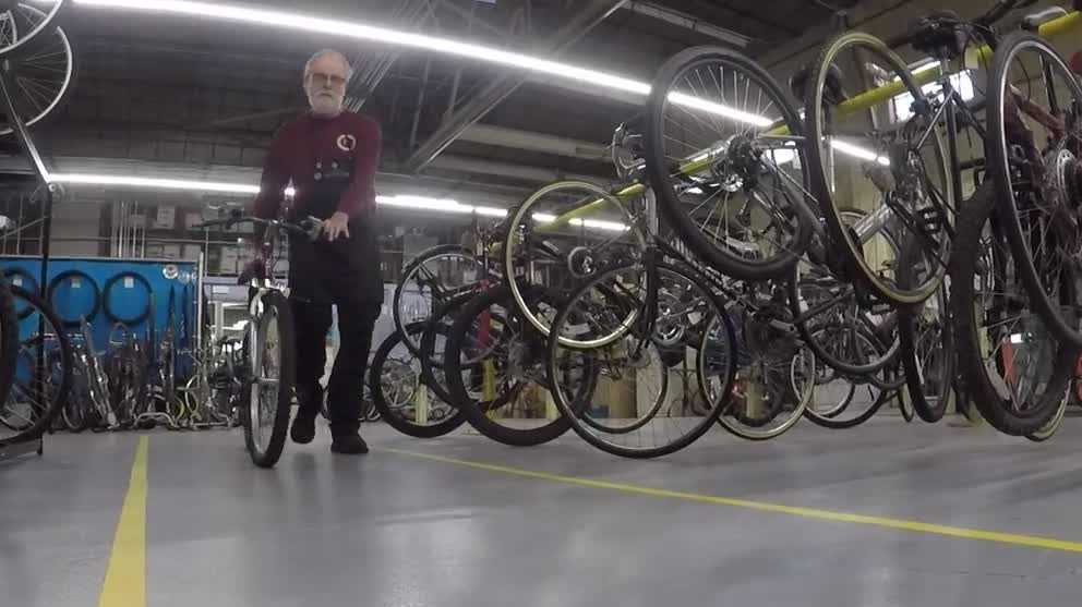 Goodwill program giving bikes to those who need a ride to work